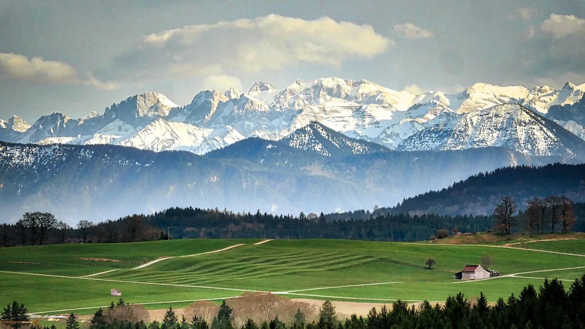 panorama, mountain, landscape, nature, heaven, alps, hairdryer, bavaria